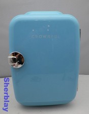 Mini geladeira 4 litros 6 latas refrigerador e aquecedor portátil cor azul claro pessoal comprar usado  Enviando para Brazil