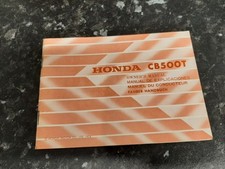 Honda cb500t owners for sale  RUGBY