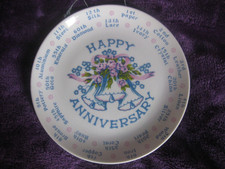 Happy anniversary plate for sale  READING