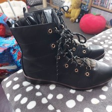 Ladies black boots for sale  HARLOW