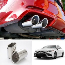 Ajuste para 2018-2021 Toyota Camry Chrome carro silenciador de escape traseiro ponta tubo 2 peças comprar usado  Enviando para Brazil