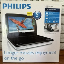 DVD player portátil Philips 9", LCD bateria de 5 horas - branco NOS - estojo faltando comprar usado  Enviando para Brazil