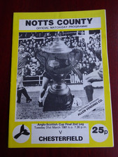 Notts county chesterfield for sale  NOTTINGHAM
