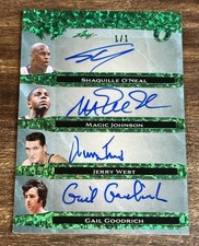 !!️2023 Leaf Shaq Oneal Magic Johnson Jerry West Goodrich Worthy Wilkes autografado #1/1, usado comprar usado  Enviando para Brazil