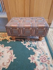 Large upholstered footstool for sale  KING'S LYNN