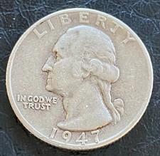 Quarter dollar 1947 usato  Novi Ligure