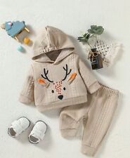 Baby Weihnachtspullover bestickt niedlicher Hirsch Christmas Jumper mit Hose comprar usado  Enviando para Brazil