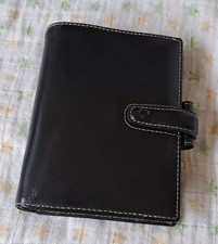 Vintage filofax black for sale  LONDON