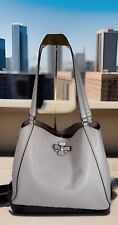 Bolsa de ombro Kate Spade couro Talia compartimento triplo cinza média em excelente estado usado comprar usado  Enviando para Brazil