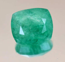 21.30CT Verde Natural Colombia Esmeralda Almohadón Certificado Big Suelto Gema comprar usado  Enviando para Brazil