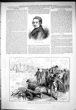 Antique print 1877 for sale  UK
