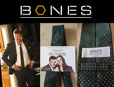 OSSOS: David Boreanaz (como Seeley Booth) tela usada HERÓI "ARMANI" gravata com certificado de autenticidade comprar usado  Enviando para Brazil