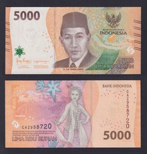 Banconota indonesia 5000 usato  Chieri