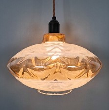 Vintage glass light for sale  PORTSMOUTH