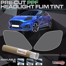 Wstępnie wycięty zestaw przyciemniania reflektorów do Ford Puma Smoked TPU PPF Folia Samolecząca na sprzedaż  Wysyłka do Poland