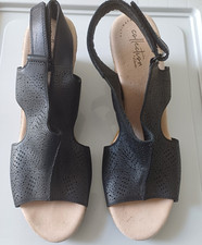 Clarks ladies black for sale  BECKENHAM