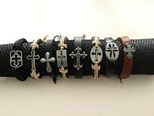  Pulseiras cruzadas de couro exclusivas Trending comprar usado  Enviando para Brazil