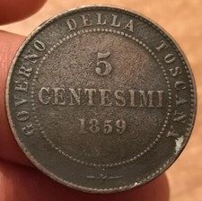 Moneta centesimi 1859 usato  Olbia