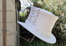Cappello steampunk pelle usato  Verdellino