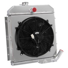 Cobertura de ventilador de radiador de alumínio 3 fileiras compatível com motor Jeep CJ5 Buick 3.7L V6 1965-1971 comprar usado  Enviando para Brazil