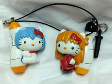 Berloque de telefone Hello Kitty Evangelion Asuka Langley Ayanami Rei pacote original, usado comprar usado  Enviando para Brazil