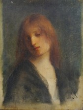 Usado, Ritratto Donna Russo Raccoglitori, Pensoso, Ecole 1900, Europa, Simbolismo comprar usado  Enviando para Brazil