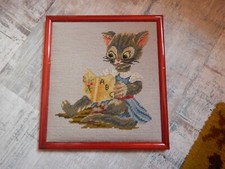 Vintage stickbild katze gebraucht kaufen  Berlin