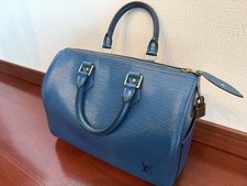Bolsa de mão Louis Vuitton SP0925 Epi Speedy 25 Toledo azul bolsa Boston PVC comprar usado  Enviando para Brazil