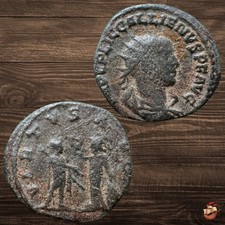 Moeda romana tardia - Antoninianus - Gallienus - VIRTVS AVG Virtus #t831 comprar usado  Enviando para Brazil
