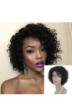 Peruca UDU Virgin Remy 100% cabelo humano curta encaracolada preta 4”-10” comprar usado  Enviando para Brazil