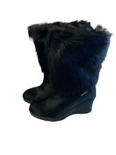 Bota Oscar Sport Wedge pele preta tamanho 37 EUA 6.5 fabricada na Itália comprar usado  Enviando para Brazil