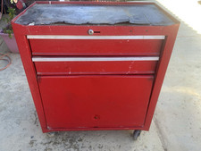 lockable steel tool box red for sale  Desert Hot Springs