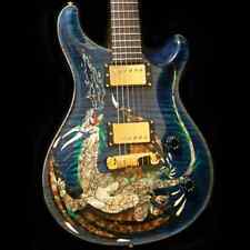 Guitarra elétrica Top rara 1999 Paul Reed Dragon 2000 #30 Trans Blue Flame Maple comprar usado  Enviando para Brazil