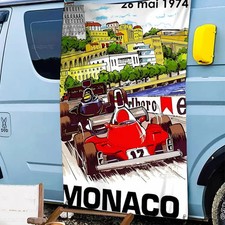 Bandeira de circuito de corrida a motor 3x5 pés - Mônaco, COTA, Spa, Monza, Silverstone GRÁTIS PP comprar usado  Enviando para Brazil