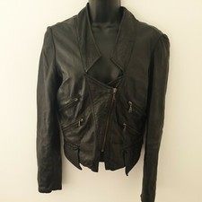 Zara leather jacket for sale  BATH