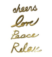 Gold metal word for sale  Chicago