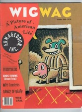 Wig Wag Magazine October 1990 issue Gary Baseman cover art Wigwag Robert Weaver comprar usado  Enviando para Brazil