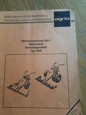 Agria riginal betriebsanleitun gebraucht kaufen  Dittelbrunn