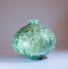 Vaso de cerâmica verde Isak Isaksson esmalte cristalino artista contemporâneo comprar usado Vaso de cerâmica verde Isak Isaksson esmalte cristalino artista contemporâneo comprar usado  Enviando para Brazil