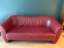 Ledercouch burgunderrot guter gebraucht kaufen  München