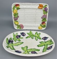 Majolica serving plates for sale  Shipping to Ireland