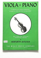 Viola & Piano 43 Famous Compositions Arranged by Herfurth-deVeritech SC 1960 comprar usado  Enviando para Brazil