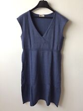Vestito smanicato blu usato  Roma