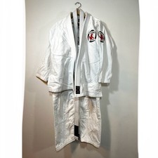 Usado, Jiu Jitsu Branco Gi Tamanho A1 Caique Kimono Parte Superior Inferior + Cinto Conjunto de Artes Marciais comprar usado  Enviando para Brazil