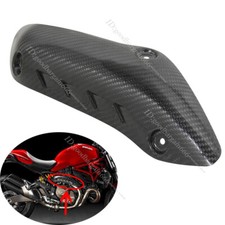 Protetores térmicos de escape de fibra de carbono real para Ducati Monster 821 1200 2014-2020 comprar usado  Enviando para Brazil