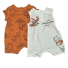 NOVO Macacão Disney Baby Winnie The Pooh & Tigger Laranja Branco 2 Peças Conjunto 0/3M comprar usado  Enviando para Brazil