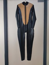 Latex Rubber Catsuit Tights Suit Black&Coffee Club Cosplay Party Fixed Men S comprar usado  Enviando para Brazil