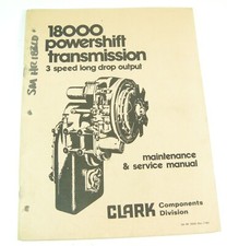 Usado, CLARK 18000 Powershift Transmissão 3 Velocidades Loja de Serviço Manual de Reparo Livro OEM comprar usado Usado, CLARK 18000 Powershift Transmissão 3 Velocidades Loja de Serviço Manual de Reparo Livro OEM comprar usado  Enviando para Brazil