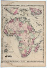1864 africa map for sale  Carefree