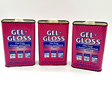 Limpiador y pulidor de un paso Original Formula Gel-Gloss 16 oz. Lote de 3 latas completas segunda mano  Embacar hacia Mexico